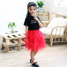 Load image into Gallery viewer, Mother Daughter Lace Tutu Skirt Mom and Daughter Dress Sisters Clothes Children's Veil Irregular Princess Dress Matching Family