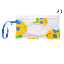 Load image into Gallery viewer, Clutch and Clean Wipes Carrying Case Eco-friendly Wet Wipes Bag Clamshell Cosmetic Pouch Easy-carry Snap-strap Wipes Container
