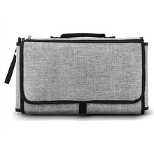 Load image into Gallery viewer, Portable Changing Station For Newborn Baby Infant - Lightweight Travel Home Diaper Changer Mat With Pockets - Waterproof &amp; Fol
