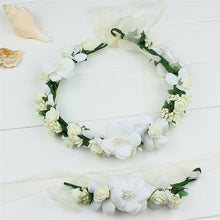 Load image into Gallery viewer, bunvel Mom and Daughter Flower Headband Mommy and Me Clothes Bohemian Style 2PCS Floral Bownot Hairband  ff
