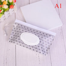 Load image into Gallery viewer, 1PCS Portable Baby Wet Wipes Storage Bag Stroller Carrying Case Easy Carry Snap Strap Wipes Container Clamshell Cosmetic Pouch
