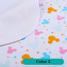 Load image into Gallery viewer, Disney Baby Waterproof Sheet Urine Changing Pads Urine Pad Cartoon Reusable Infant Bedding Nappy Burp Mattress Changing Mat
